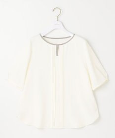 ANY SIS S 【洗える】フロントタックバイカラー ブラウス