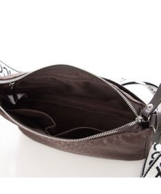 Y'SACCS モノグラム×リサイクルレザー スクエアショルダー