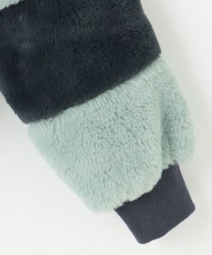 PW CIRCULUS 【ふわもこあったか/防寒/裏地付】【WOMEN】ボーダーフェイクファープルオーバー