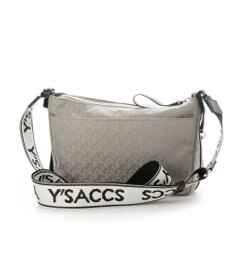 Y'SACCS モノグラム×リサイクルレザー スクエアショルダー