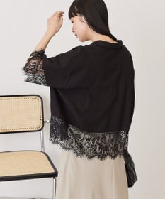 AMERICAN HOLIC レース切り替え半袖シャツ