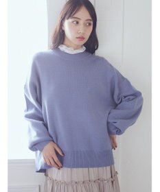 earth music&ecology アンチピリングバックスリットプルオーバー