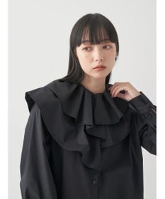 earth music&ecology ラッフルフリルチュニックブラウス