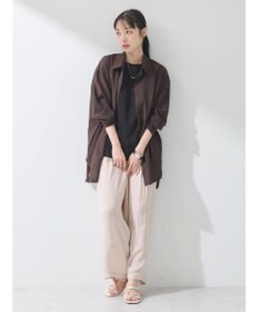 earth music&ecology レーヨンクレープイージーパンツ