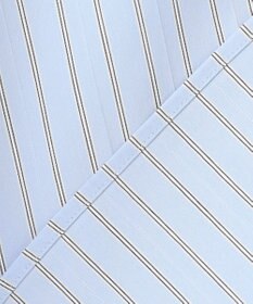 J.PRESS LADIES BEZコットンナイロン ストライプ シャツカラー ブラウス