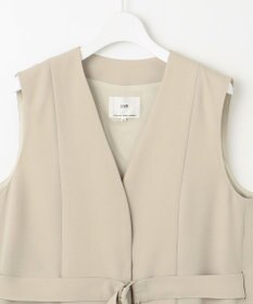 23区 L 【撥水加工/UVカット】キューティクルストレッチツイル ジレ