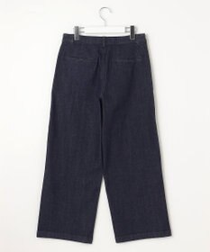 J.PRESS LADIES 【洗える】9ozストレッチ デニム ワイド パンツ