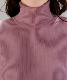 Tiaclasse L 【新色追加・洗える】リブタートルニット