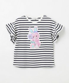 ANY KIDS ウサギ ボーダー Tシャツ