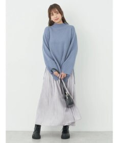 earth music&ecology アンチピリングリブハイネックチュニック