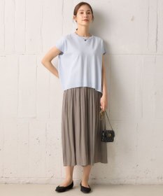 組曲 【WEB限定】Tシャツライク サマーニット