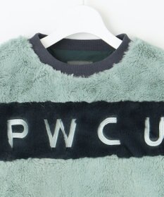 PW CIRCULUS 【ふわもこあったか/防寒/裏地付】【WOMEN】ボーダーフェイクファープルオーバー