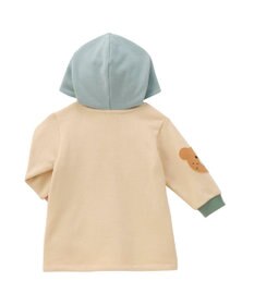 MIKI HOUSE HOT BISCUITS 【80-120cm】【NEW Color Series】裏毛パイル素材 パステルカラー フーディワンピース