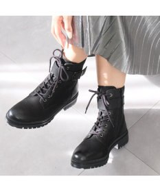 Pointer 本革 足首ベルトレースアップブーツ