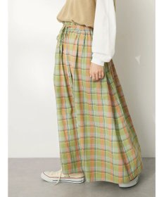 CRAFT STANDARD BOUTIQUE チェックギャザーロングスカート