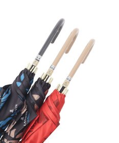 MOONBAT 【耐風】ランバン オン ブルー (LANVIN en Blue) 長傘 サテン ビッグフラワー