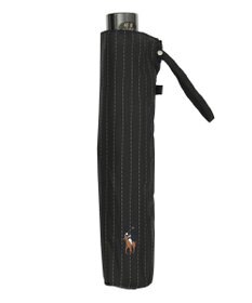 MOONBAT POLO RALPH LAUREN 折りたたみ傘 メンズ ストライプ ワンポイント刺繍 大きめ60cm
