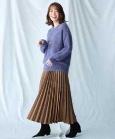 ANY 【洗濯機可】フェザーメッシュニット