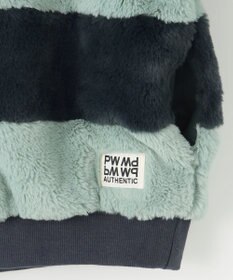 PW CIRCULUS 【ふわもこあったか/防寒/裏地付】【WOMEN】ボーダーフェイクファープルオーバー