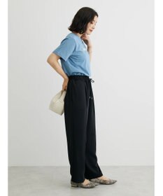 Green Parks イージーウエストセンタープレスストレートパンツ