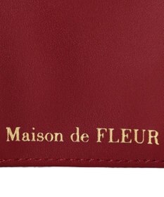 Maison de FLEUR リーフ付きチェリープチウォレット