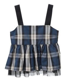 Green Parks ・ＳＵＧＡＲ　ＳＰＯＯＮ　チェックペプラムビスチェ