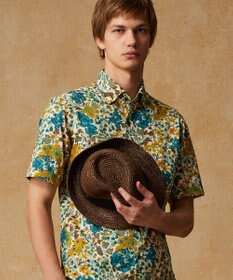 JOSEPH ABBOUD 【キングサイズ・リバティ】シェラトンジャージープリント 半袖シャツ