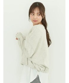 earth music&ecology 裏毛ドロストプルオーバー