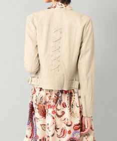 GRACE CONTINENTAL レースアップライダースジャケット