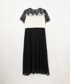 GRACE CONTINENTAL レース切替フレアドレス