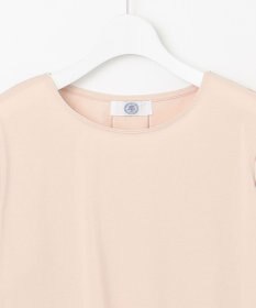 J.PRESS LADIES L コンビジャージー ギャザースリーブ カットソー