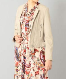 GRACE CONTINENTAL レースアップライダースジャケット