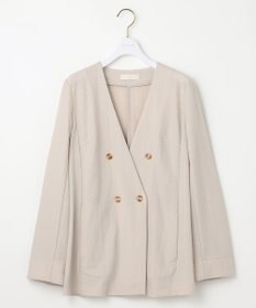 ANY SIS 【洗える】ノーカラーライト ジャケット