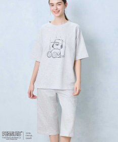 une nana cool 【綿混】やわらか天竺パジャマ PEANUTS × une nana cool