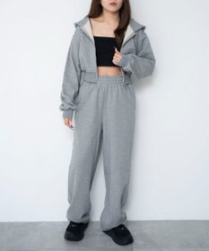 WEGO 【ウエストゴム/XSSMサイズ展開】スウェットワイドパンツ