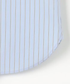 J.PRESS LADIES BEZコットンナイロン ストライプ シャツカラー ブラウス