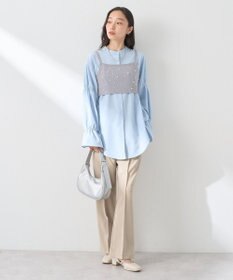 earth music&ecology ＳＥＴ２点パールビスチェ＋シャツ