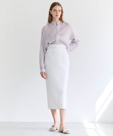 BEIGE， PAULINE / リネンヴィスコースレースブラウス