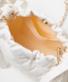 WEGO サイドリボンキルティングショルダー