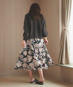 Feroux 【洗える】サイドケーブルバルキー カーディガン