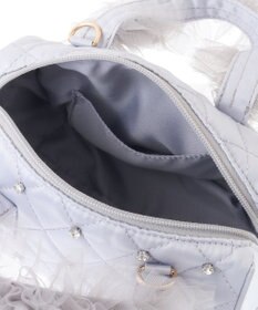 Maison de FLEUR EC限定チュールハンドルラインストーンボストン