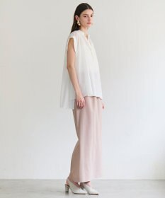 BEIGE， BAC / コットンシアー ギャザーブラウス