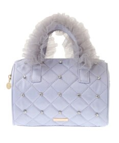 Maison de FLEUR EC限定チュールハンドルラインストーンボストン