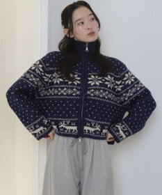 WEGO ノルディックZIPニット