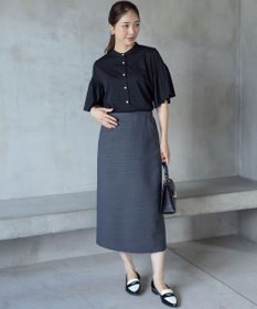 組曲 ギャザースリーブクリア カットソー