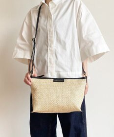 Hekhèr Le Style de Vie 【日本製 】ジュート×牛革 ショルダーバッグ