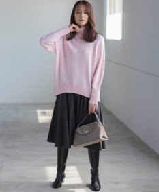 組曲 【WEB限定カラーあり】ウールライクストレッチ フレアスカート