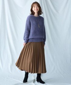 ANY 【洗濯機可】フェザーメッシュニット