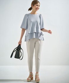 組曲 【接触冷感・吸湿冷感・UVカット】スタイルアップジャージー パンツ