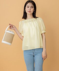 組曲 L ソフトローンパフスリーブ ブラウス